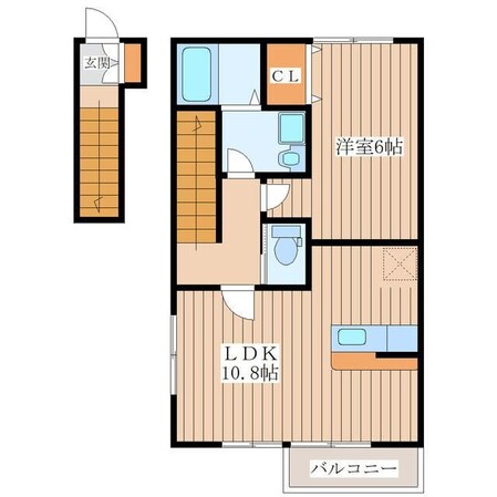 もとき荘の物件間取画像